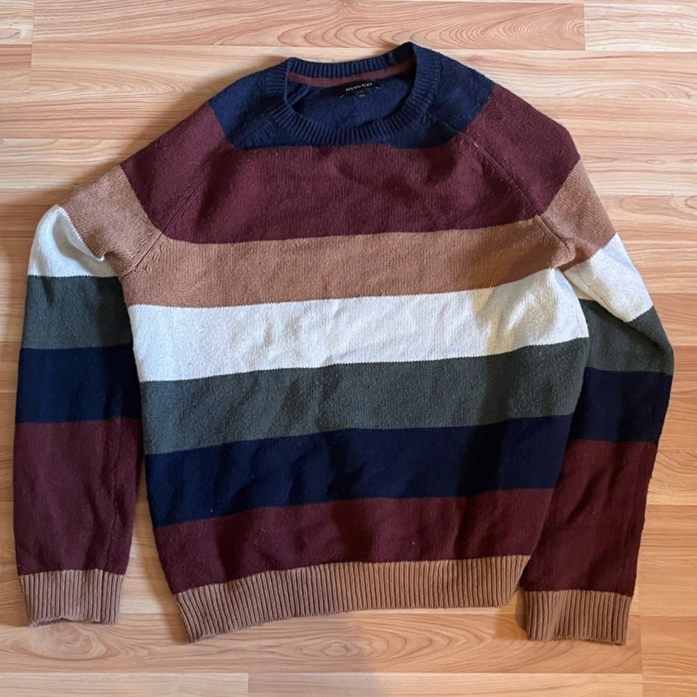Knit sweater striped